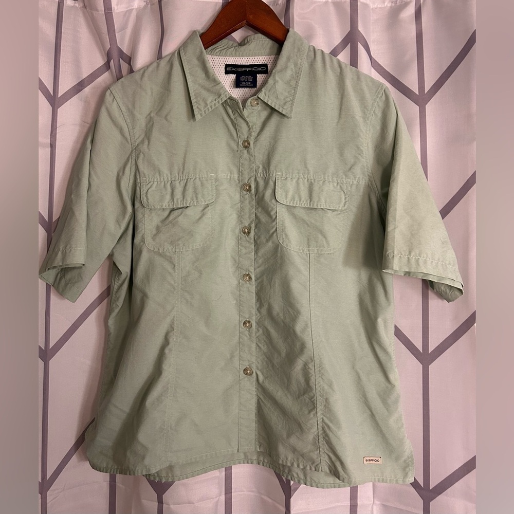Exofficio Light Green Button Down Shirt
